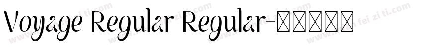 Voyage Regular Regular字体转换